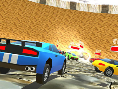 Low Poly Smash Cars background